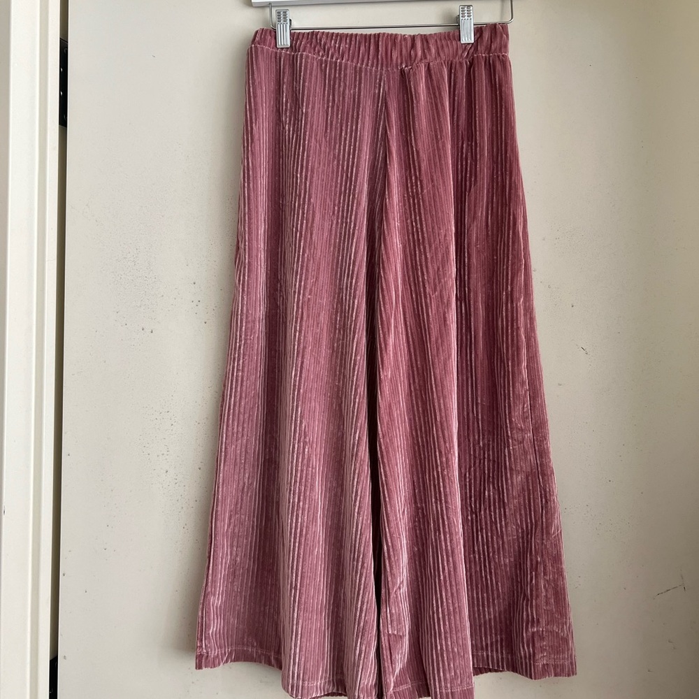 Atmosphere Mauve Velvet Ribbed Pants
